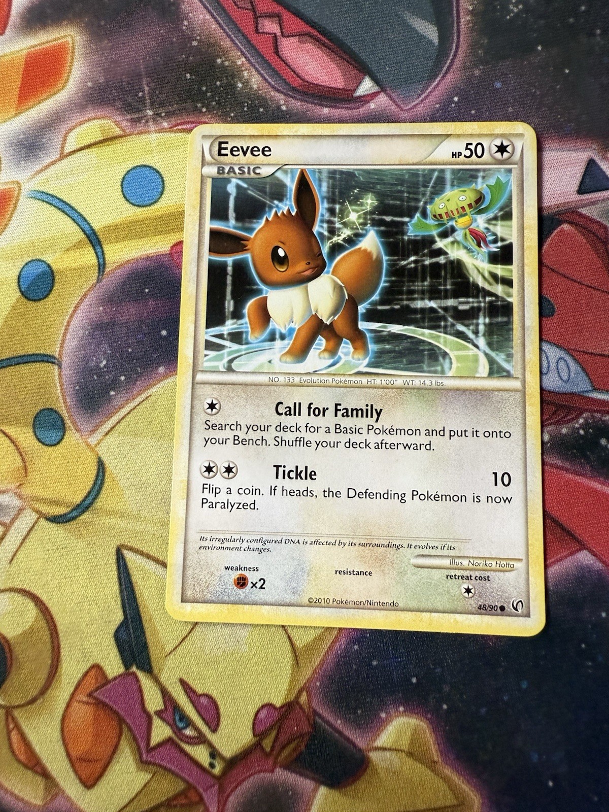 Pokémon TCG Eevee 48/90 Undaunted Regular Common  LP