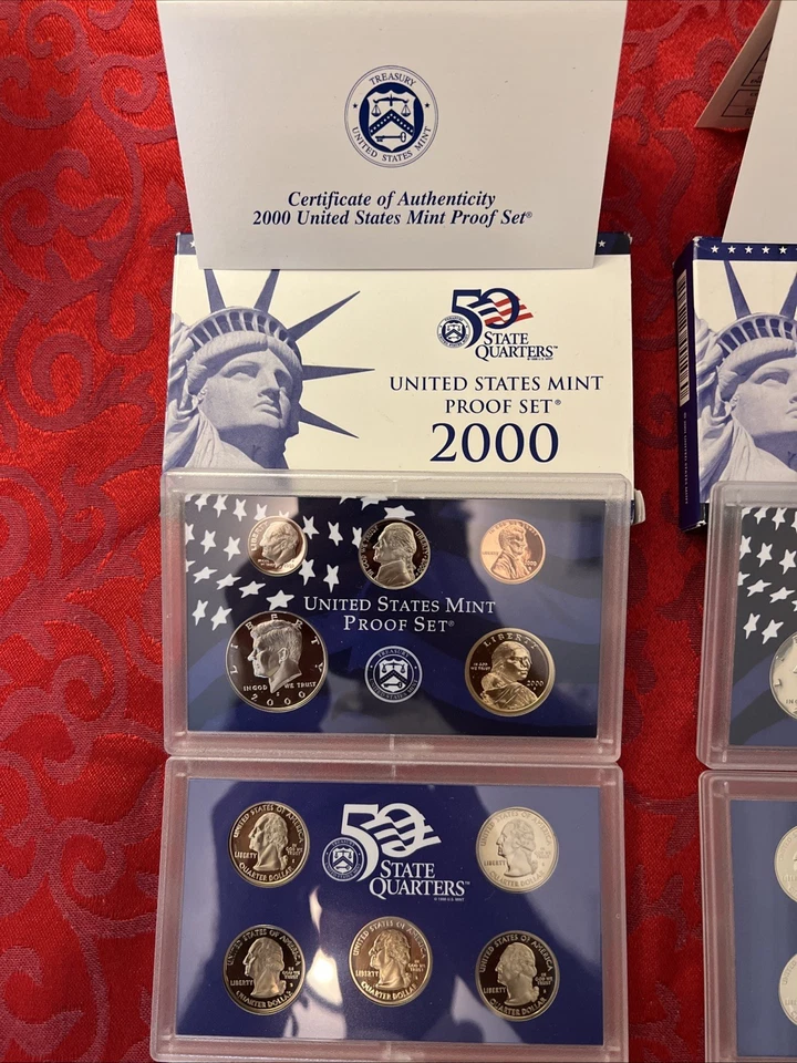 Estate Sale US Mint Proof Set 2000 2002 2003 2005 2006 + State Quarters 5 Sets - Image 2 of 4
