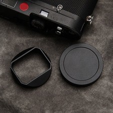 Metal Lens Hood For Voigtlander 35mm f2.5 CS Pancake II VM Lens W/ Cover