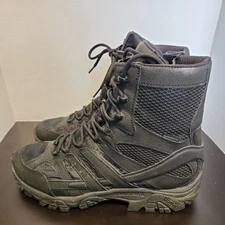 Merrell Moab 2 8" Mens Sz12 Tactical Waterproof Side-Zip Black Boot Hiking