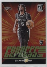 2024 Panini Donruss Optic Express Lane Lime Green Prizm /199 Stephon Castle ez6