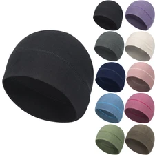 Winter Skull Cap Thermal Helmet Liner Cycling Running Beanie Hat for Men Women