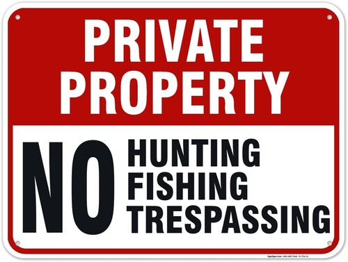 Weather-Resistant Private Property Sign, 18x24 Inches – Easily Mounted Security - Picture 3 of 7
