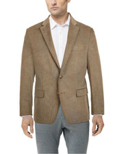  295 Ralph Lauren Mens Camel Ultra-Flex Corduroy Blazer Sport Coat Size 46 L