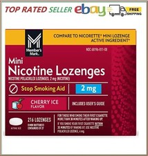 Member  s Mark Nicotine Mini Lozenge, Cherry Flavor , 216 Ct