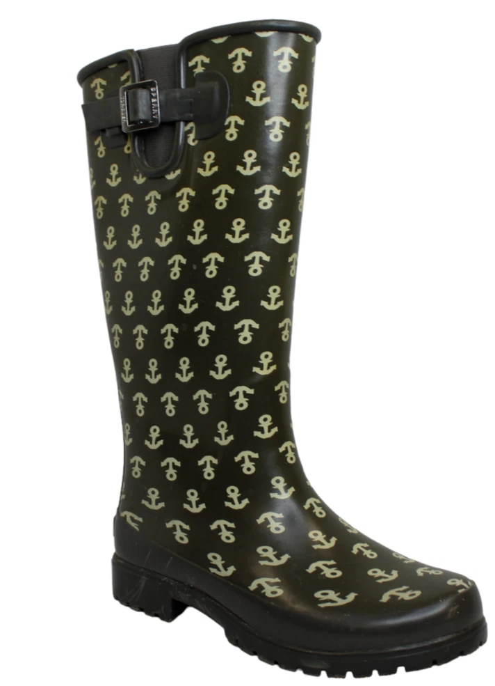 Brown rain boots womens cheap