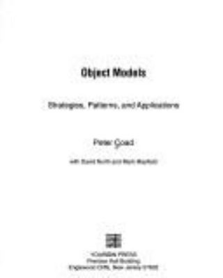 Object Models Strategies Patterns and Applications Compact Disc P
