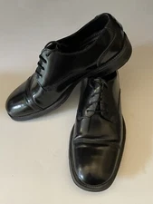 Florsheim Lexington Cap Toe Shoes Black Leather Lace Up. Men's 8 1/2 D 11189-001