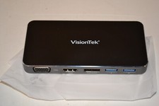 VisionTek VT400 Portable USB-C Docking Station with Power Passthrough