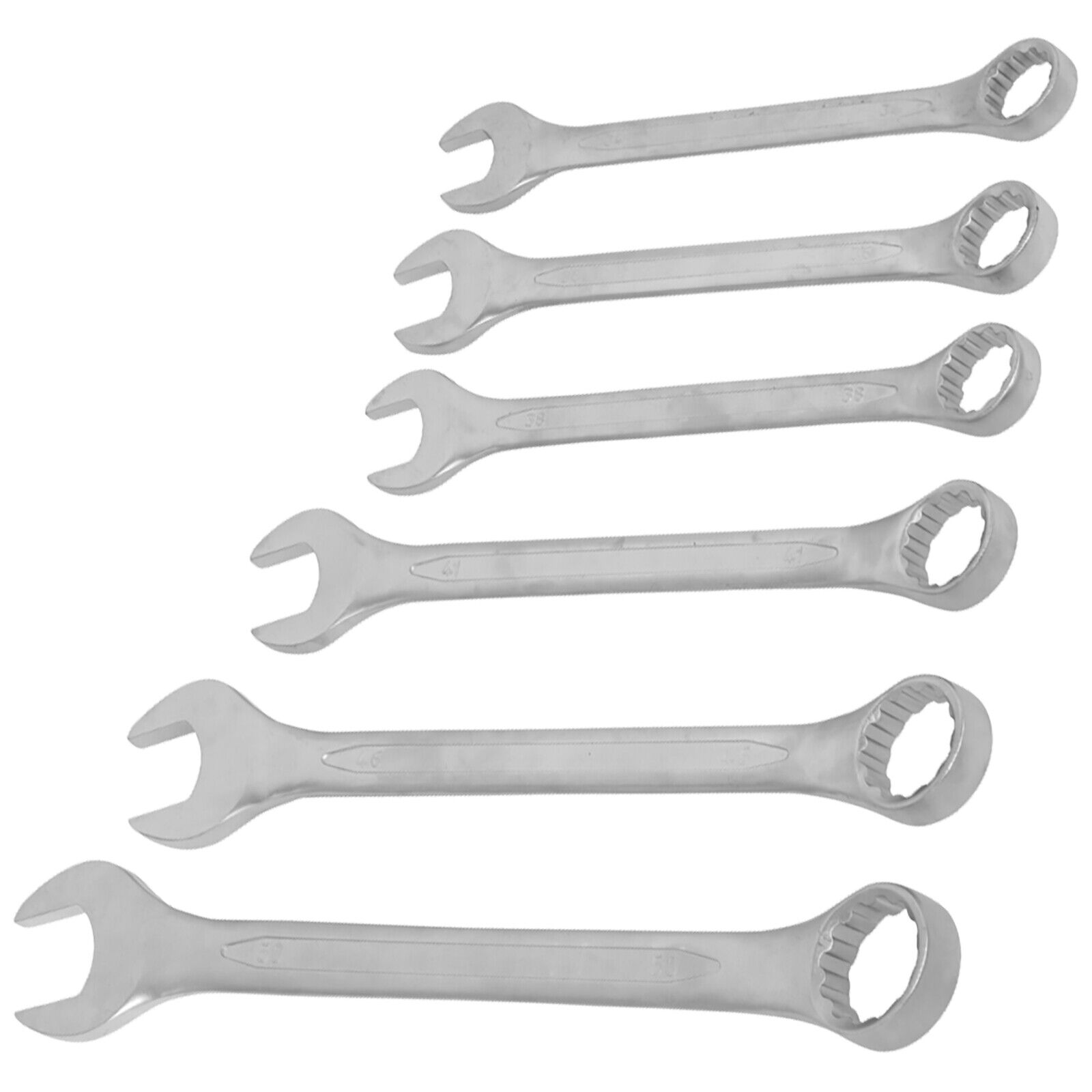 Sealey Jumbo Combination Spanner Set 6pc Metric 34-50mm Open End Ring Wrench  5054511847970 eBay