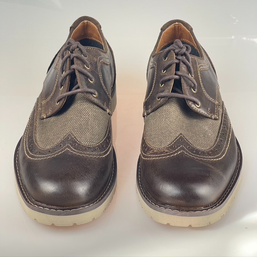 LUCKY BRAND Shoes Monroe Wingtip Brown Derby Oxford Men display picture 1