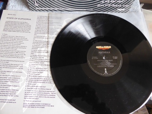 Anthrax LP Megaforce Rec. Promo 1988 Interview, Aussagen der Euphorie ungespielt - Bild 4 von 4