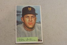 1954 BOWMAN  EBBA ST. CLAIRE   BASEBALL  CARD #128