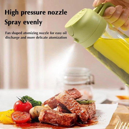 2-in-1 450ML Glass Oil Sprayer and Dispenser Spray Bottle Cooking Dispensers - Picture 4 of 19