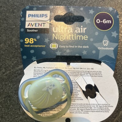 Philips Avent Ultra Air Nighttime Schnuller 0-6 m Baby Neu