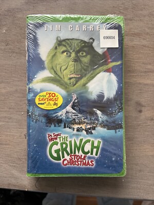 How the Grinch Stole Christmas VHS 2001 Clamshell