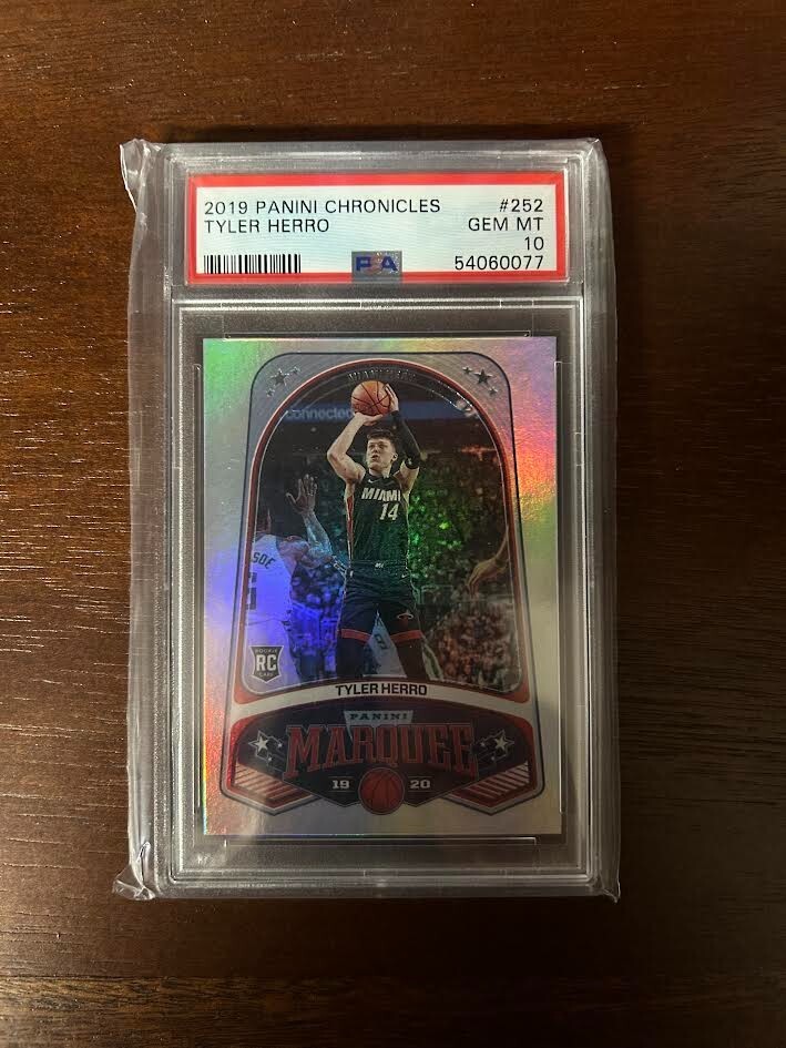 2019-20 Panini Chronicles - Marquee Tyler Herro #252 Rookie Card - PSA 10