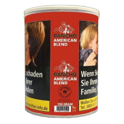 3 x Rancho American Blend Zigarettentabak Dose á 190 gr. zu 25,90
