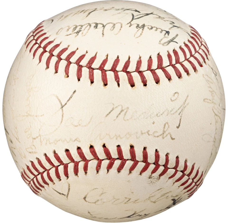 1939 All Star Game Team Signed Baseball 24 Sigs Mel Ott PSA DNA JSA & BAS COA - Image 4 of 4