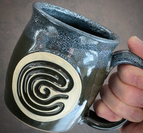 Uncommon Goods, Finger Tracing Labyrinth Meditation MUG by Sunset Hill Stoneware - Picture 2 of 18