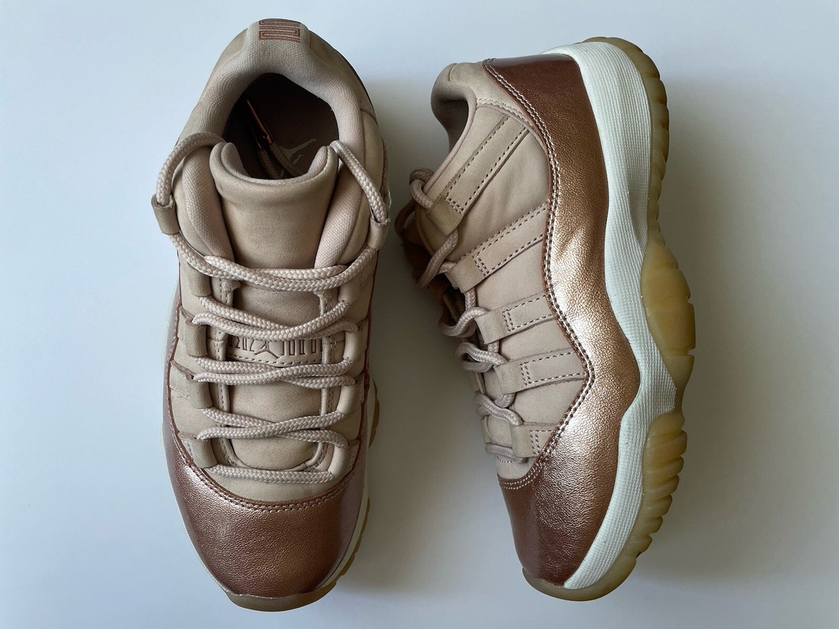 jordan retro 11 low rose gold women's shoe
