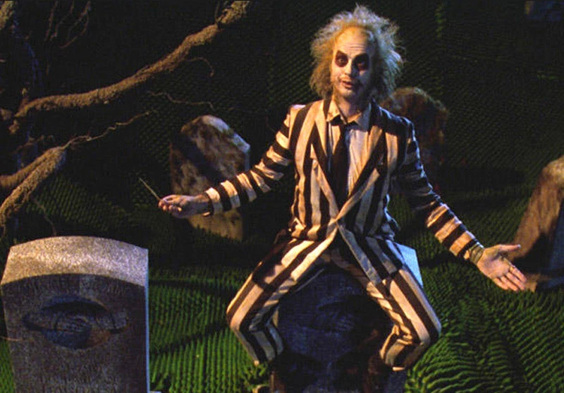 Beetlejuice striped pants cheap