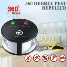 Pest Repeller Mouse Blocker Rat Deterrent 4-in-1 Ultrasonic Rodent Repellent US