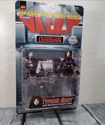 Marvel Super-Villains The Vault Typhoid Mary Action Figure Toy Biz 1998
