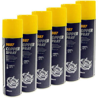Kupferpaste 6 x 250 ml MANNOL 9887 Kupfer Spray Bremspaste Schmiermittel Fett