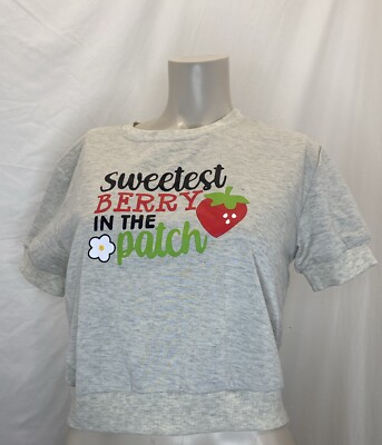 Papaya Sweatshirt Short Sleeve design with a strawberry medium size  sweatshirt