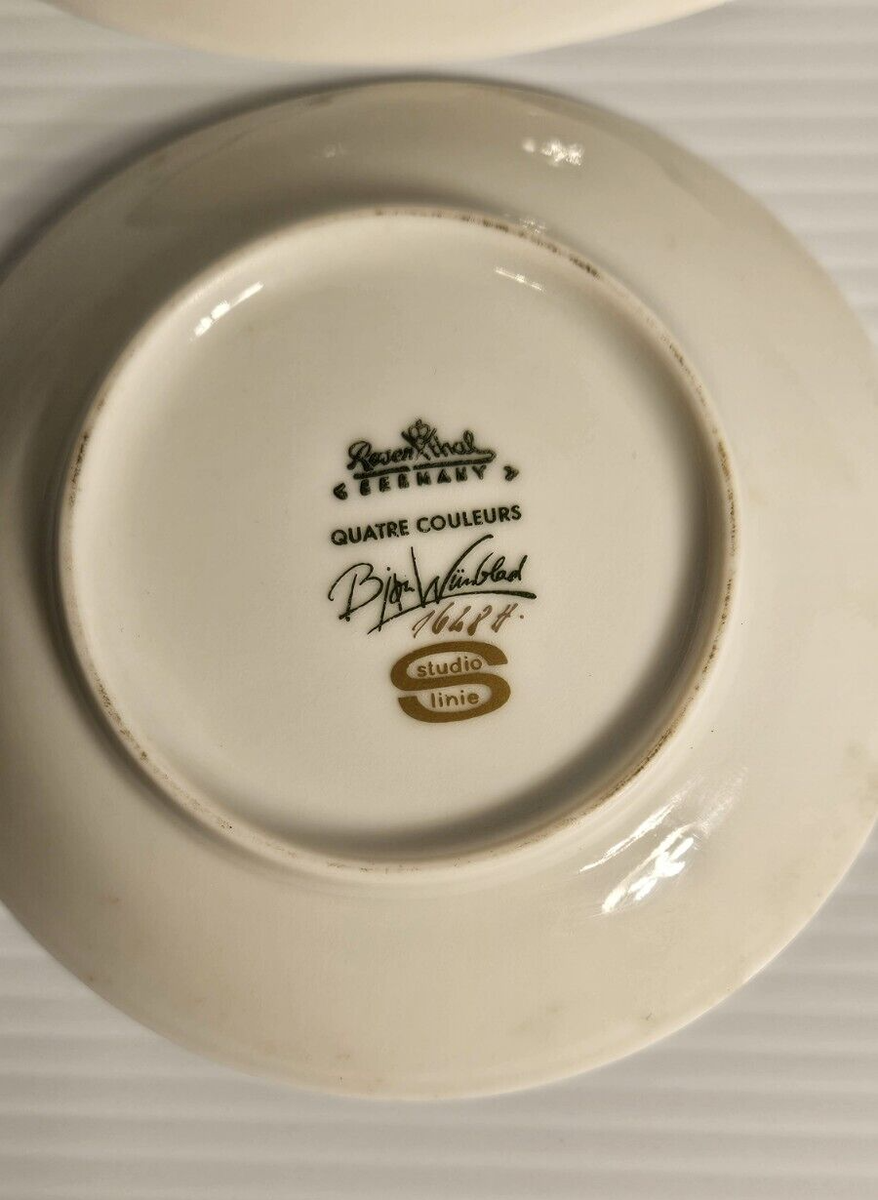 Rosenthal Quatre Couleur Bjorn Wiinblad 1583 Small 4.75