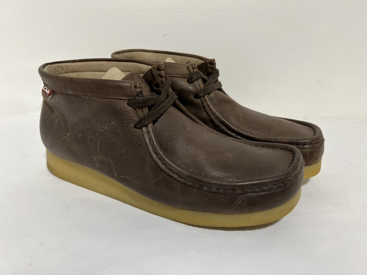Clarks Stinson Hi 9.5 (44) スエードブーツ Clarks Stinson Hi Men's Wallabee Boots Shoes Dark Blue Suede Size