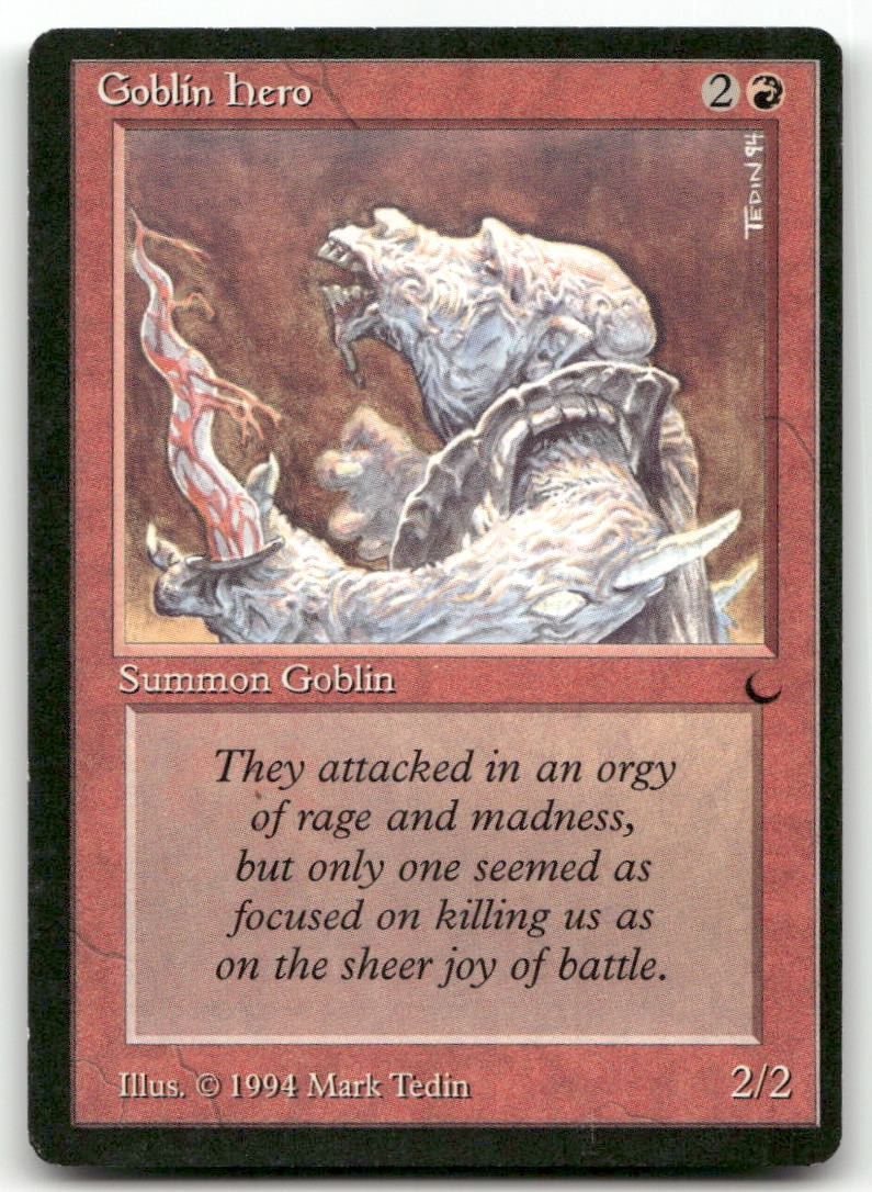 Goblin Hero (HP) The Dark DRK Magic MTG