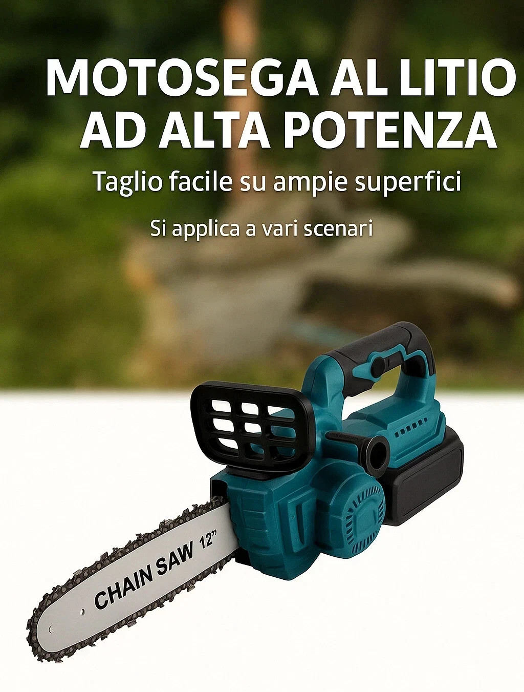 Motosega Professionale 12 Pollici 88V | Sistema Brushless e Olio