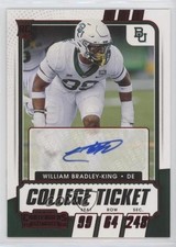2021 Panini Contenders Draft Picks Game Ticket Red William Bradley-King Auto ng3