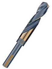 HSS Silver and Deming Drill Bit 1/2 Reduced Shank Golden/Black Drill Steel Metal