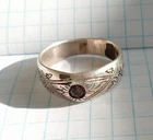 Vintage Beautiful Ring with stone Sterling Silver Women's Jewelry size 10