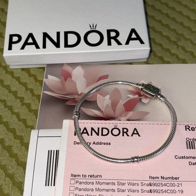Original Pandora Sterling Silber Charm Armband Star Wars 19 cm Retired