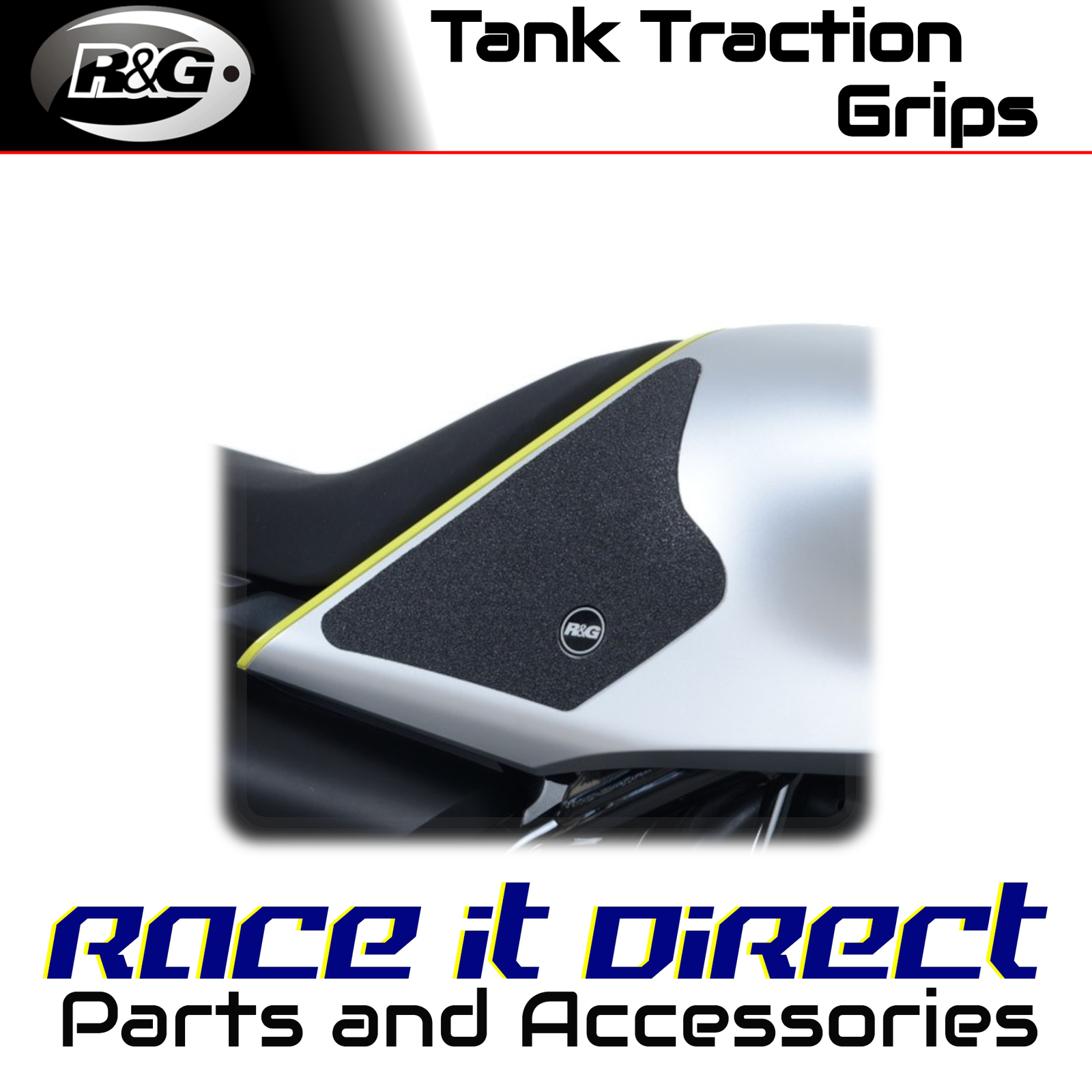 Tank Traction Grips for Husqvarna 701 Svartpilen 2019-2022 Clear R&G