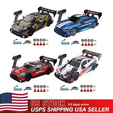 USA 1:24 High Speed RC Drift Car 2.4G 4WD Remote Control Racing Car Competition