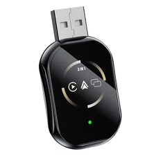 Mirror Phone to Car Screen Adapter Wireless Android Auto for IOS/Android Devi *