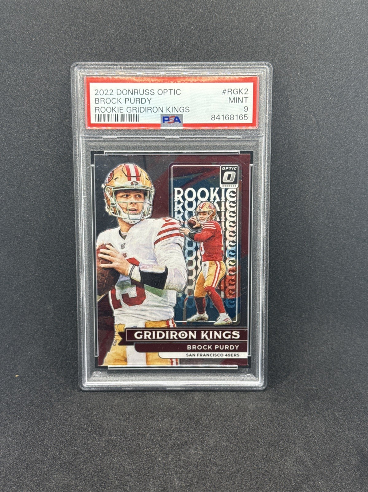 BROCK PURDY 2022 Donruss Optic Rookie Gridiron Kings RC #RGK-2 PSA 9 49ers