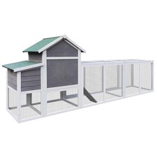 Outdoor Hen House for Chickens, Ducks  - Fir Wood Coop with Perch, - Design 