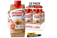 Premier Protein Shake, Caf  Latte, 30g Protein, 11 Fl Oz, 12 Ct