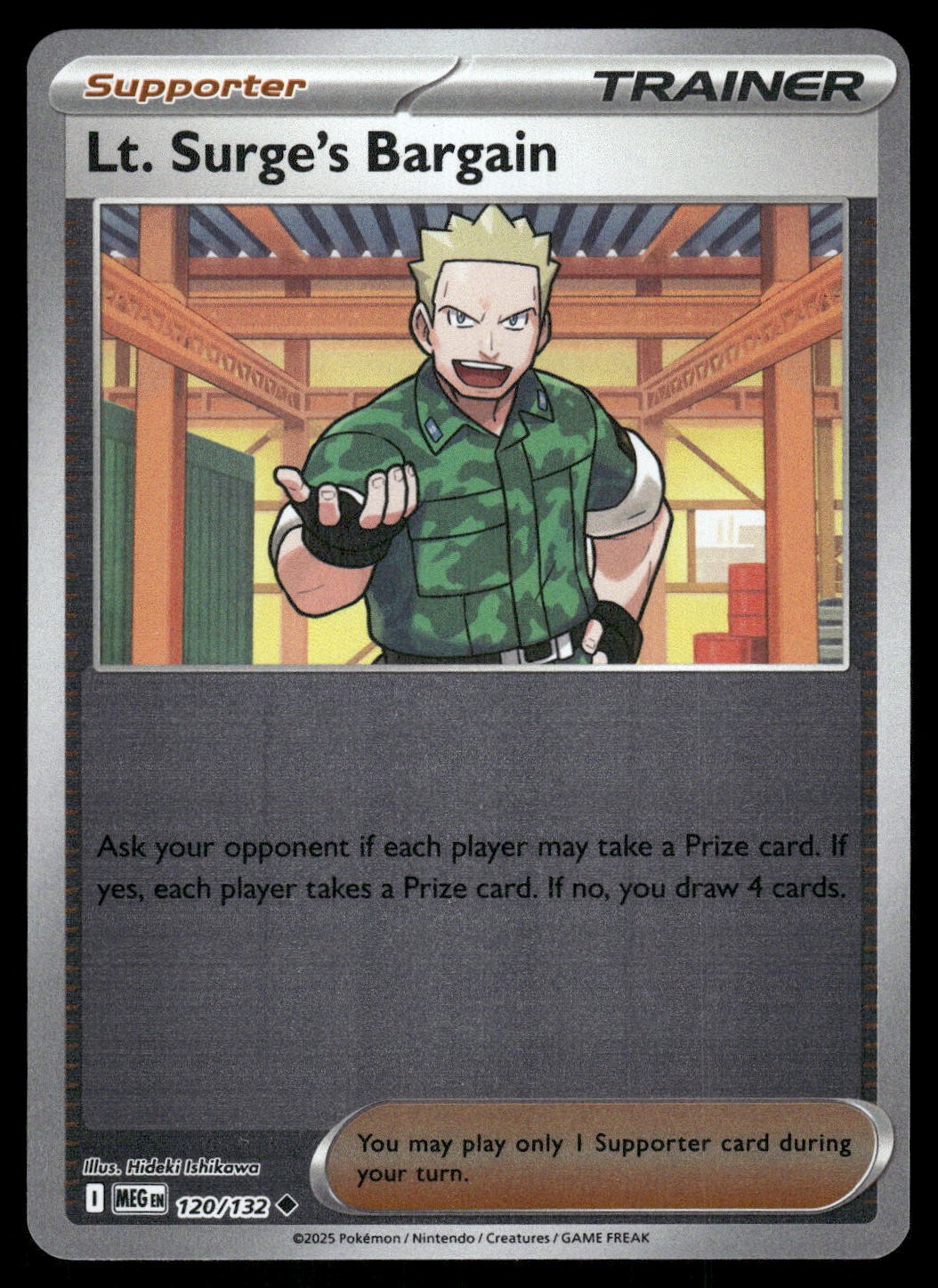 Lt. Surge's Bargain Uncommon ME01: Mega Evolution 120/132 NM