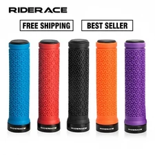 Bike Grips Rubber Mountain Bicycle MTB Non-slip Handlebar Ergonomic Cycling Lock