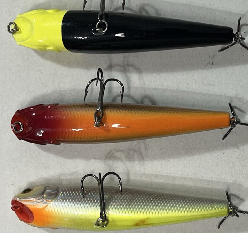 Lot of 3 Vintage Strike Pro Topwater Lures 4 1/8" 5/8oz - Image 4