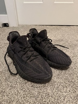 Adidas Yeezy Boost 350 V2 Black Non Reflective FU9006 Size 10 Mens Used 