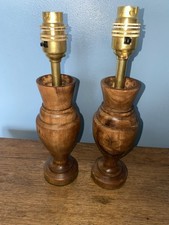 A Pair Of Candle Holders Converted To Electric Table/Bedside Lamps