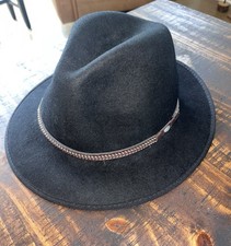 Scala: Authentic Handmade Dorfman Pacific Company 100 Wool Hat: X-Large: Black